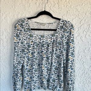 Floral Print Long Sleeve Top